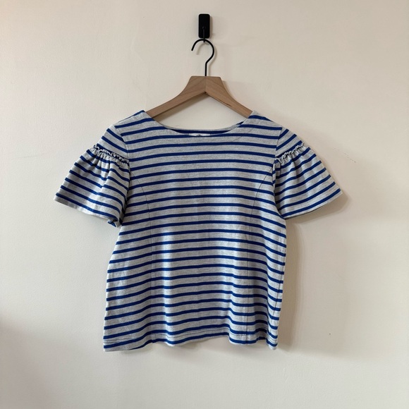 Tops - Boutique Striped Blue Top - size XS